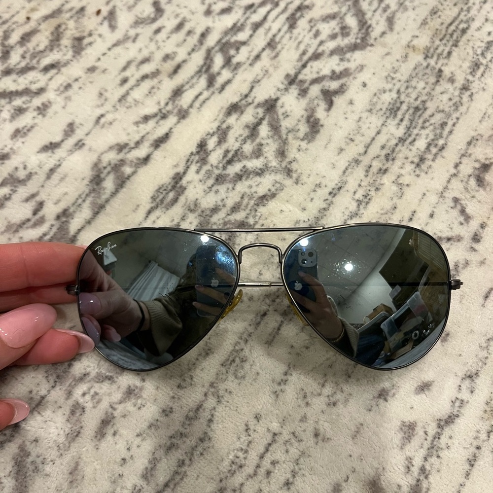 Ray-Ban Silver Aviator Sunglasses